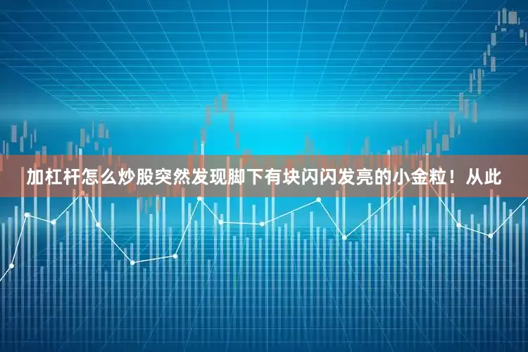 加杠杆怎么炒股突然发现脚下有块闪闪发亮的小金粒！从此