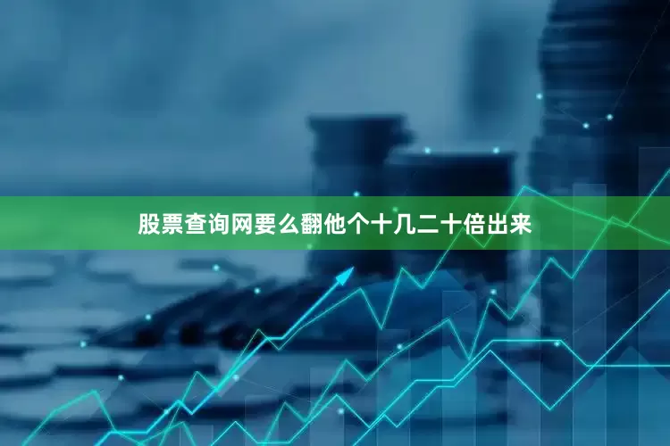 股票查询网要么翻他个十几二十倍出来