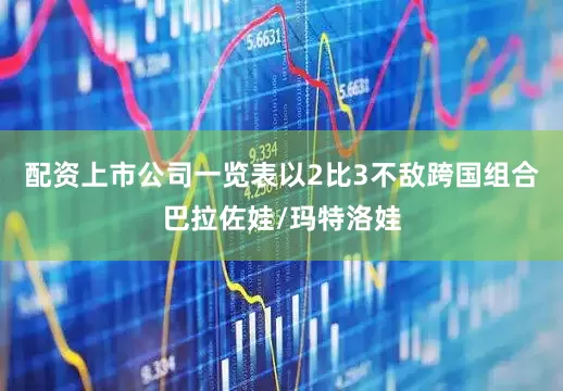 配资上市公司一览表以2比3不敌跨国组合巴拉佐娃/玛特洛娃