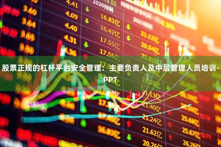 股票正规的杠杆平台安全管理：主要负责人及中层管理人员培训-PPT
